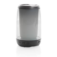 Vue Enceinte Lightboom 5W en plastique recyclé RCS de couleur noir| Krokrodeal