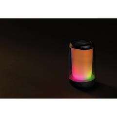 Vue Enceinte Lightboom 5W en plastique recyclé RCS de couleur noir| Krokrodeal