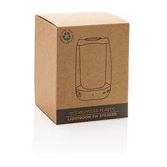 Vue Enceinte Lightboom 5W en plastique recyclé RCS de couleur noir| Krokrodeal