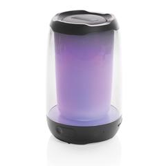 Vue Enceinte Lightboom 5W en plastique recyclé RCS de couleur noir| Krokrodeal