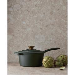Vue VINGA Marmite en fonte émaillée 1,9L Monte de couleur vert| Krokrodeal