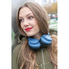 Vue Casque sans fil Urban Vitamin Fresno de couleur bleu| Krokrodeal