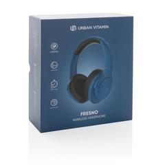 Vue Casque sans fil Urban Vitamin Fresno de couleur bleu| Krokrodeal