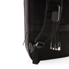 Vue Câble 4 en 1 avec mousqueton de couleur noir| Krokrodeal