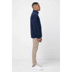 Vue Polaire à zip en polyester recyclé Iqoniq Talung de couleur bleu| Krokrodeal