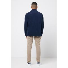 Vue Polaire à zip en polyester recyclé Iqoniq Talung de couleur bleu| Krokrodeal