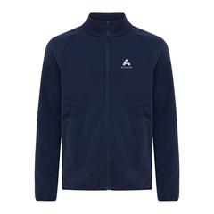 Vue Polaire à zip en polyester recyclé Iqoniq Talung de couleur bleu| Krokrodeal
