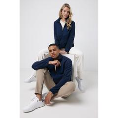 Vue Polaire à zip en polyester recyclé Iqoniq Talung de couleur bleu| Krokrodeal