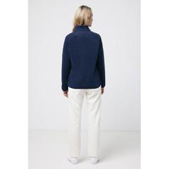 Vue Polaire à zip en polyester recyclé Iqoniq Talung de couleur bleu| Krokrodeal