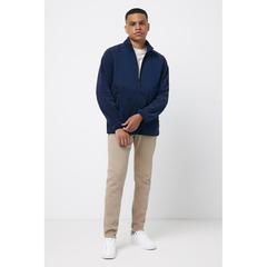 Vue Polaire à zip en polyester recyclé Iqoniq Talung de couleur bleu| Krokrodeal