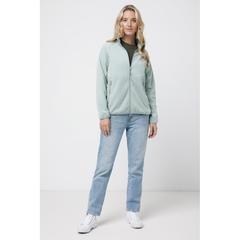Vue Polaire à zip en polyester recyclé Iqoniq Talung de couleur vert| Krokrodeal