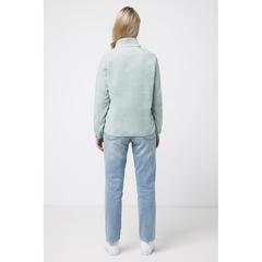 Vue Polaire à zip en polyester recyclé Iqoniq Talung de couleur vert| Krokrodeal