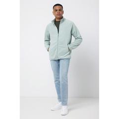 Vue Polaire à zip en polyester recyclé Iqoniq Talung de couleur vert| Krokrodeal