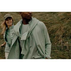 Vue Polaire à zip en polyester recyclé Iqoniq Talung de couleur vert| Krokrodeal