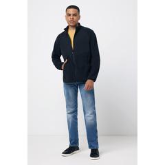 Vue Polaire à zip en polyester recyclé Iqoniq Talung de couleur noir| Krokrodeal