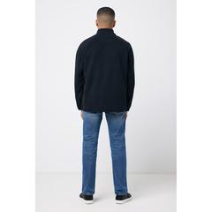 Vue Polaire à zip en polyester recyclé Iqoniq Talung de couleur noir| Krokrodeal