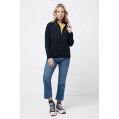 Vue Polaire à zip en polyester recyclé Iqoniq Talung de couleur noir| Krokrodeal