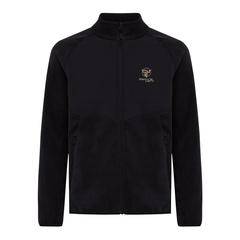 Vue Polaire à zip en polyester recyclé Iqoniq Talung de couleur noir| Krokrodeal