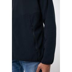 Vue Polaire à zip en polyester recyclé Iqoniq Talung de couleur noir| Krokrodeal