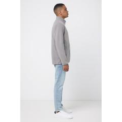 Vue Polaire à zip en polyester recyclé Iqoniq Talung de couleur gris| Krokrodeal