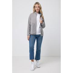 Vue Polaire à zip en polyester recyclé Iqoniq Talung de couleur gris| Krokrodeal