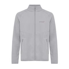 Vue Polaire à zip en polyester recyclé Iqoniq Talung de couleur gris| Krokrodeal