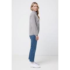 Vue Polaire à zip en polyester recyclé Iqoniq Talung de couleur gris| Krokrodeal