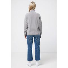 Vue Polaire à zip en polyester recyclé Iqoniq Talung de couleur gris| Krokrodeal