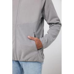 Vue Polaire à zip en polyester recyclé Iqoniq Talung de couleur gris| Krokrodeal