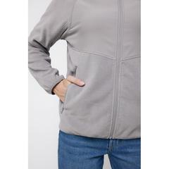 Vue Polaire à zip en polyester recyclé Iqoniq Talung de couleur gris| Krokrodeal