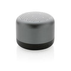 Vue Enceinte sans fil 5W en aluminium recyclé RCS Terra de couleur gris| Krokrodeal