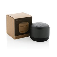 Vue Enceinte sans fil 5W en aluminium recyclé RCS Terra de couleur gris| Krokrodeal
