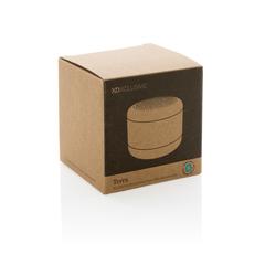 Vue Enceinte sans fil 5W en aluminium recyclé RCS Terra de couleur gris| Krokrodeal