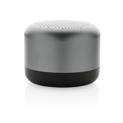 Vue Enceinte sans fil 5W en aluminium recyclé RCS Terra de couleur gris| Krokrodeal