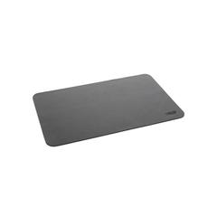 Vue Swiss Peak Tapis de souris en PU recyclé GRS de couleur noir| Krokrodeal