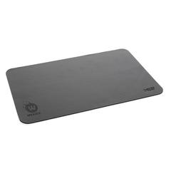 Vue Swiss Peak Tapis de souris en PU recyclé GRS de couleur noir| Krokrodeal