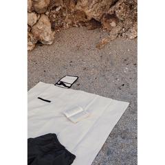 Vue VINGA Couverture pique-nique en toile AWARE™ Volonne de couleur blanc| Krokrodeal