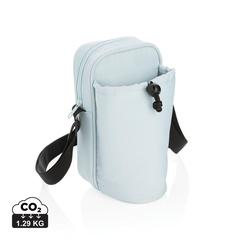Vue Sac isotherme à bandoulière Tierra de couleur bleu| Krokrodeal