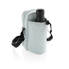 Vue Sac isotherme à bandoulière Tierra de couleur bleu| Krokrodeal