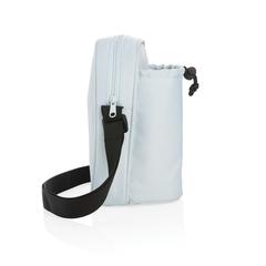 Vue Sac isotherme à bandoulière Tierra de couleur bleu| Krokrodeal