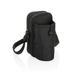 Vue Sac isotherme à bandoulière Tierra de couleur noir| Krokrodeal