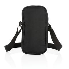 Vue Sac isotherme à bandoulière Tierra de couleur noir| Krokrodeal