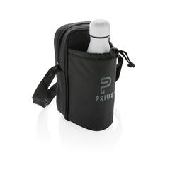 Vue Sac isotherme à bandoulière Tierra de couleur noir| Krokrodeal