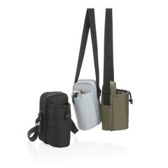 Vue Sac isotherme à bandoulière Tierra de couleur noir| Krokrodeal
