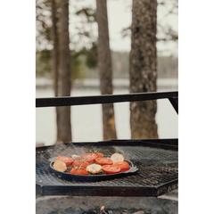 Vue VINGA Plancha ronde 30 cm Monte Ardoise de couleur noir| Krokrodeal