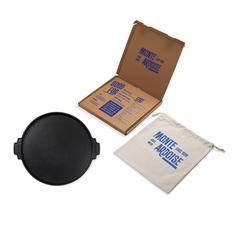 Vue VINGA Plancha ronde 30 cm Monte Ardoise de couleur noir| Krokrodeal