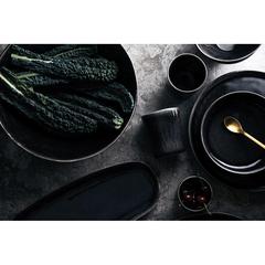 Vue VINGA Set de 2 assiettes 20cm Nomimono de couleur noir| Krokrodeal