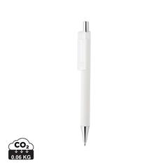 Vue Stylo X8 finition gomme de couleur blanc| Krokrodeal