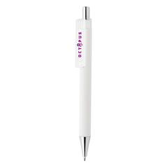 Vue Stylo X8 finition gomme de couleur blanc| Krokrodeal