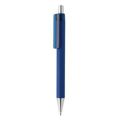 Vue Stylo X8 finition gomme de couleur bleu| Krokrodeal